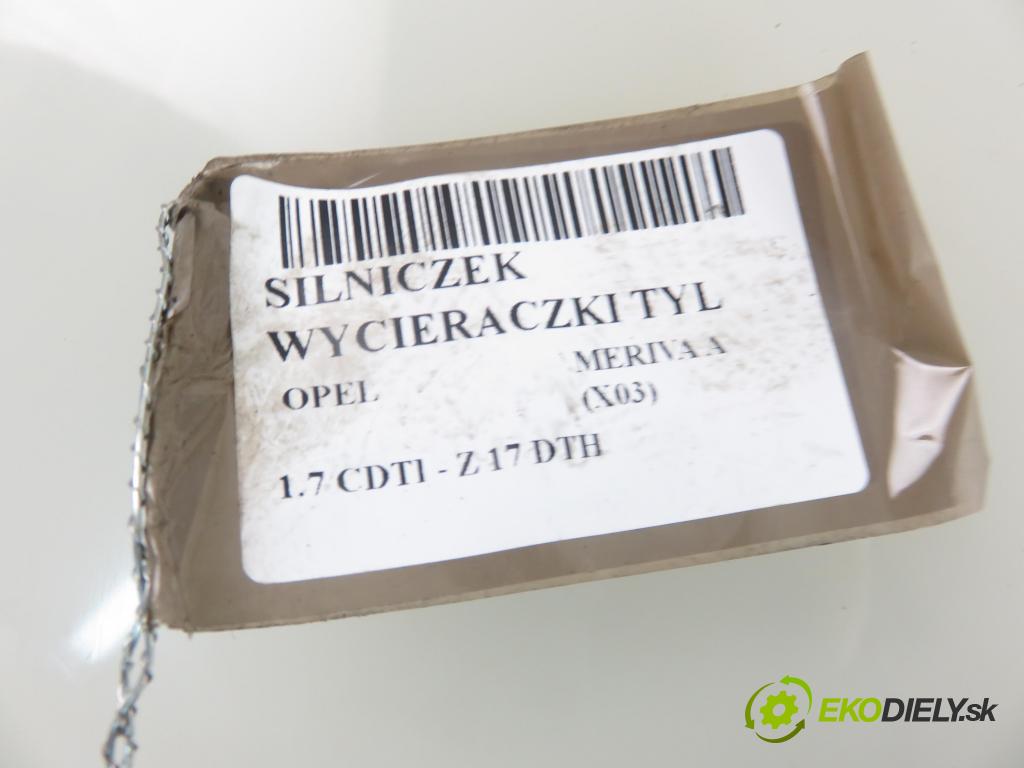 OPEL MERIVA A nadwozie wielkoprzestrzenne (MPV) (X03) MINIVAN 2003 74,00 1.7 CDTI 100 - Z 17 DTH 1686,00 motorek stěrače ZADNÍ: 53011112 ; 09132802