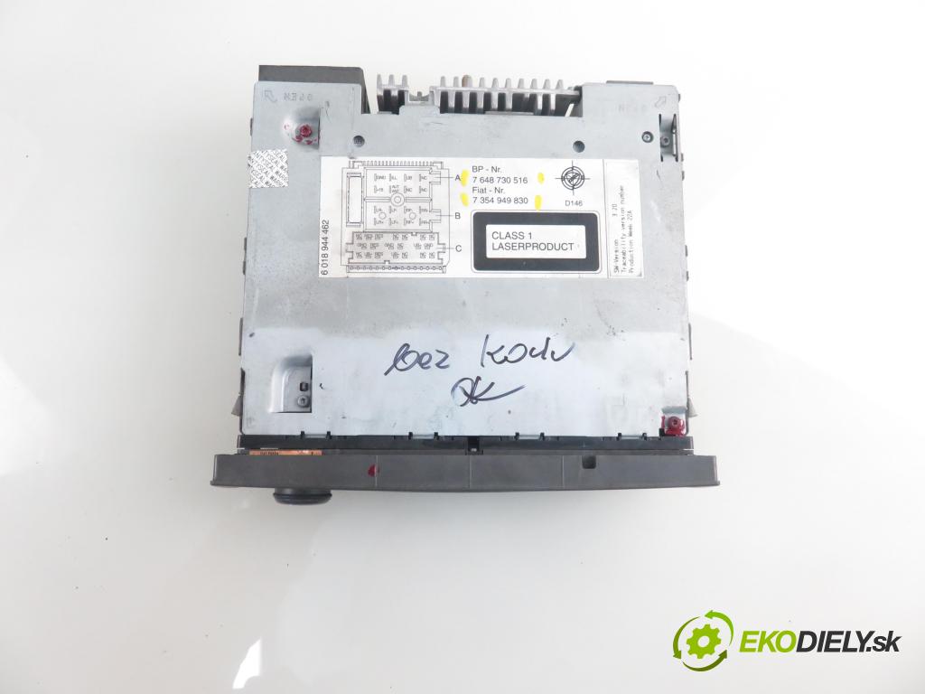 FIAT PANDA Van (169_) HB 2007 40,00 1.1 - 187 A1.000 1108,00 RADIO CD 7648730516