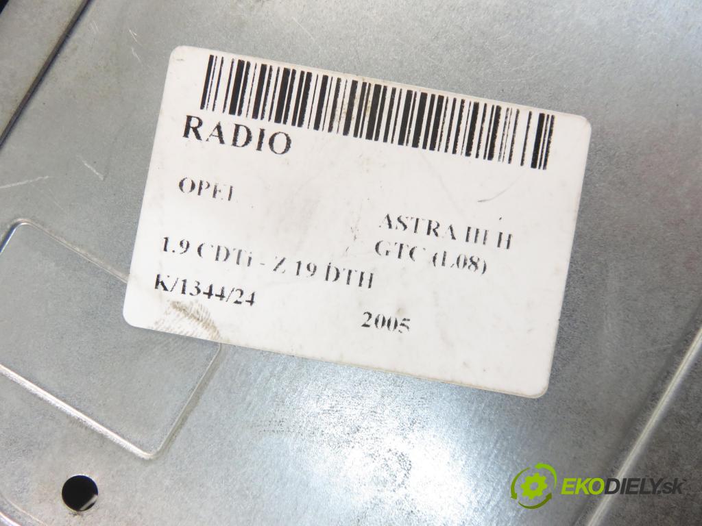 OPEL ASTRA H GTC (L08) HB 2005 110,00 1.9 CDTi - Z 19 DTH 1910,00 RADIO CD 13145172 ; 383555646