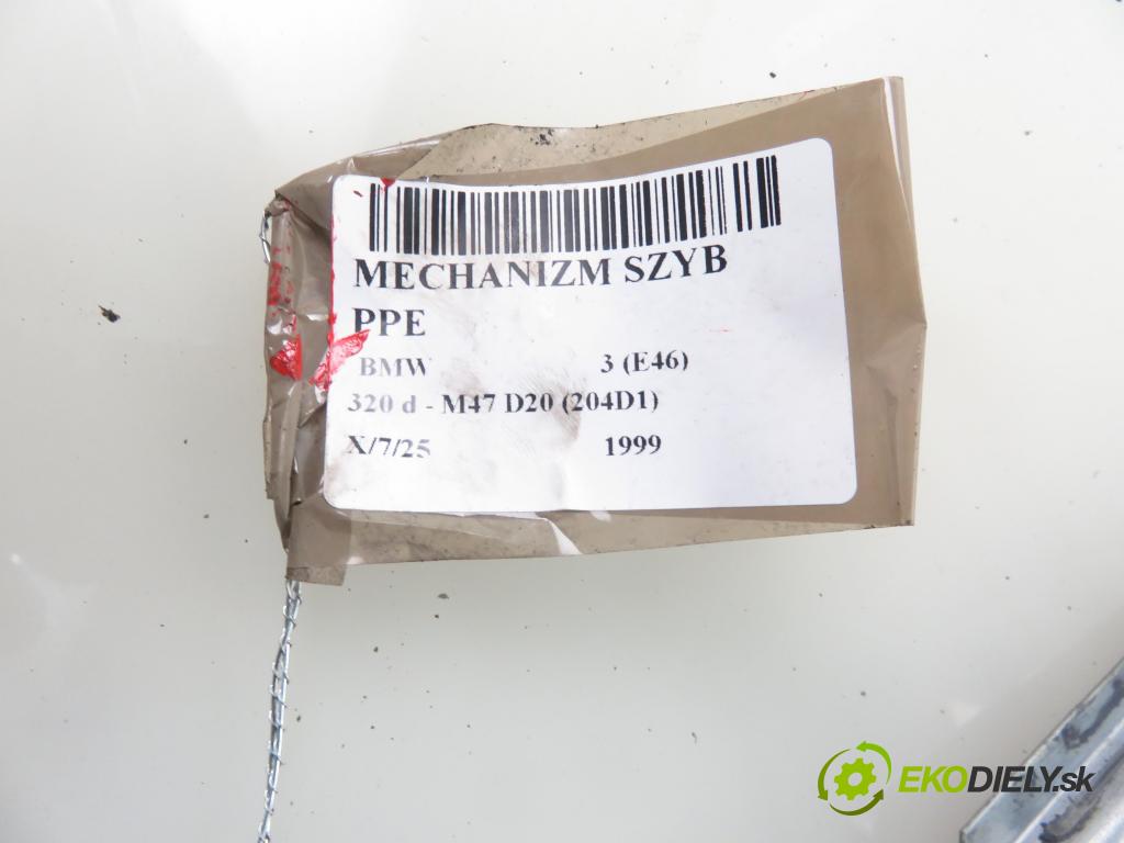 BMW 3 (E46) SEDAN 1999 100,00 320 d 136 - M47 D20 (204D1) 1951,00 mechanismus oken PPE