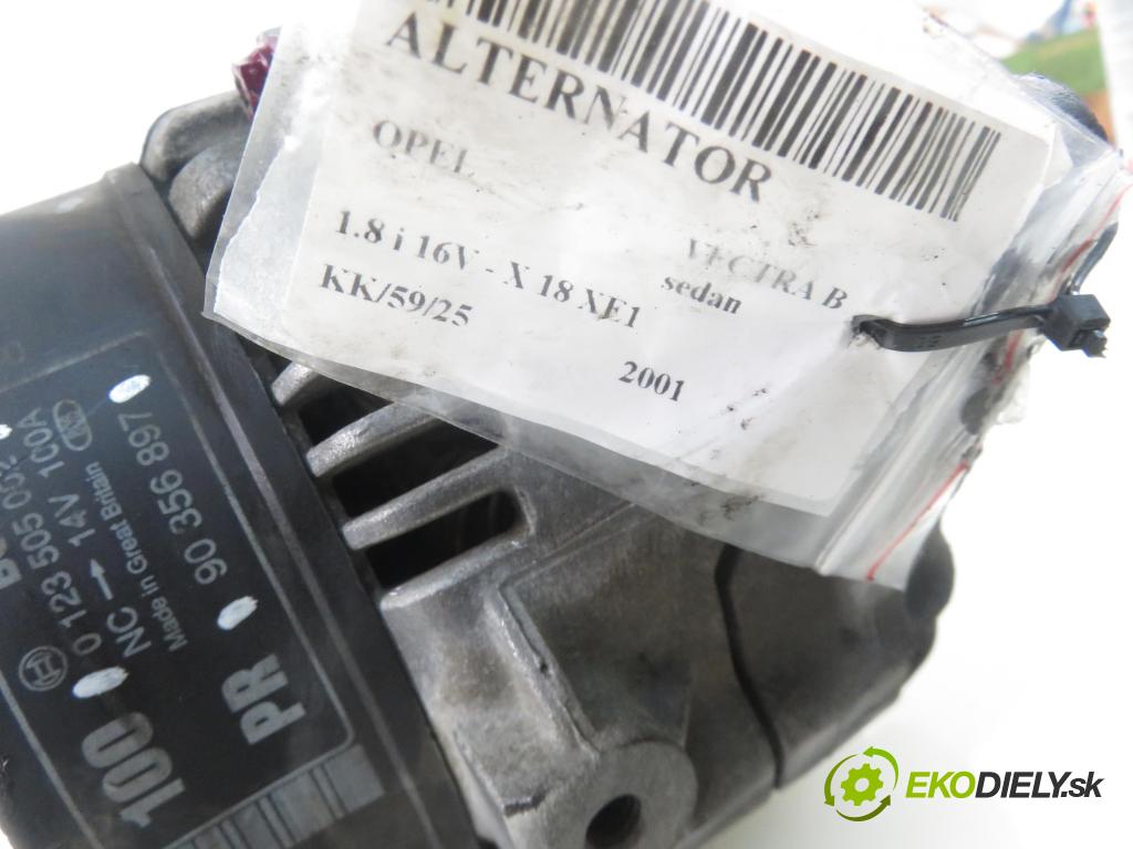 OPEL VECTRA B (J96) SEDAN 2001 85,00 1.8 i 16V - X 18 XE1 1796,00 Alternátor 0123505002 ; 90356897 (Alternátory)