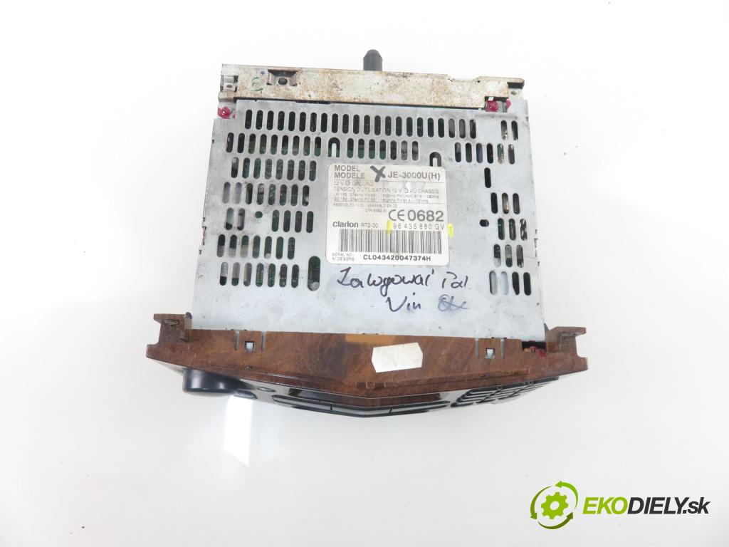 PEUGEOT 607 (9D, 9U) SEDAN 2003 98,00 2.2 HDI - 4HX (DW12TED4/FAP) 2179,00 RADIO 96435880 ; 96435880BV