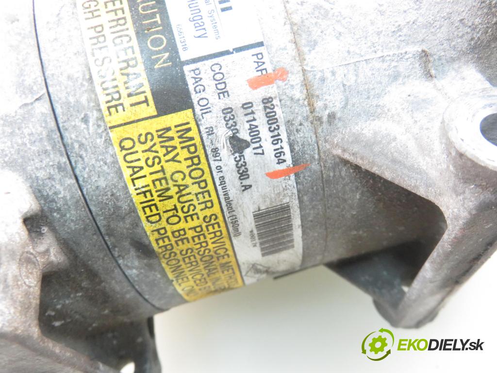 RENAULT MEGANE II (BM0/1_, CM0/1_) HB 2004 72,00 1.4 16V (BM0B, CM0B) - K4J 730 1390,00 KOMPRESOR: klimatizácie 8200316164 (Kompresory klimatizácie)