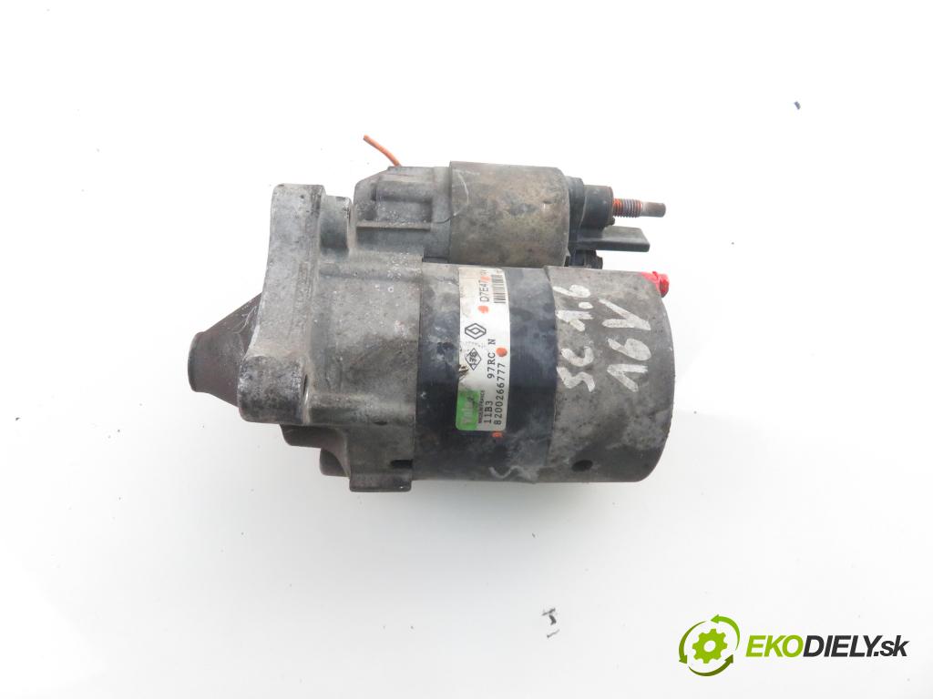 RENAULT MEGANE II (BM0/1_, CM0/1_) HB 2004 72,00 1.4 16V (BM0B, CM0B) - K4J 730 1390,00 Štartér 8200266777 ; D7E47 (Štartéry)