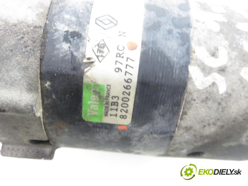 RENAULT MEGANE II (BM0/1_, CM0/1_) HB 2004 72,00 1.4 16V (BM0B, CM0B) - K4J 730 1390,00 Štartér 8200266777 ; D7E47 (Štartéry)