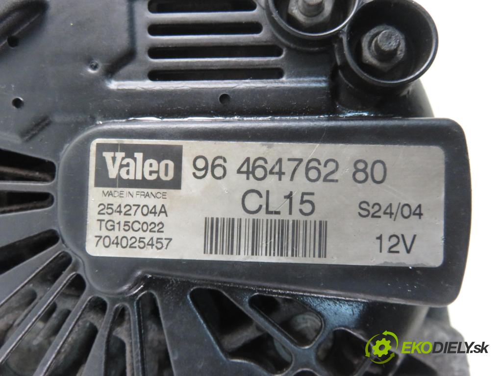 CITROEN C3 I (FC_) HB 2004 50,00 1.4 HDi 8V - 8HX 1398,00 Alternátor 9646476280 (Alternátory)