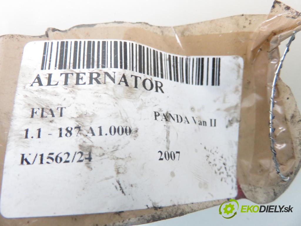 FIAT PANDA Van (169_) HB 2007 40,00 1.1 - 187 A1.000 1108,00 Alternátor  (Alternátory)