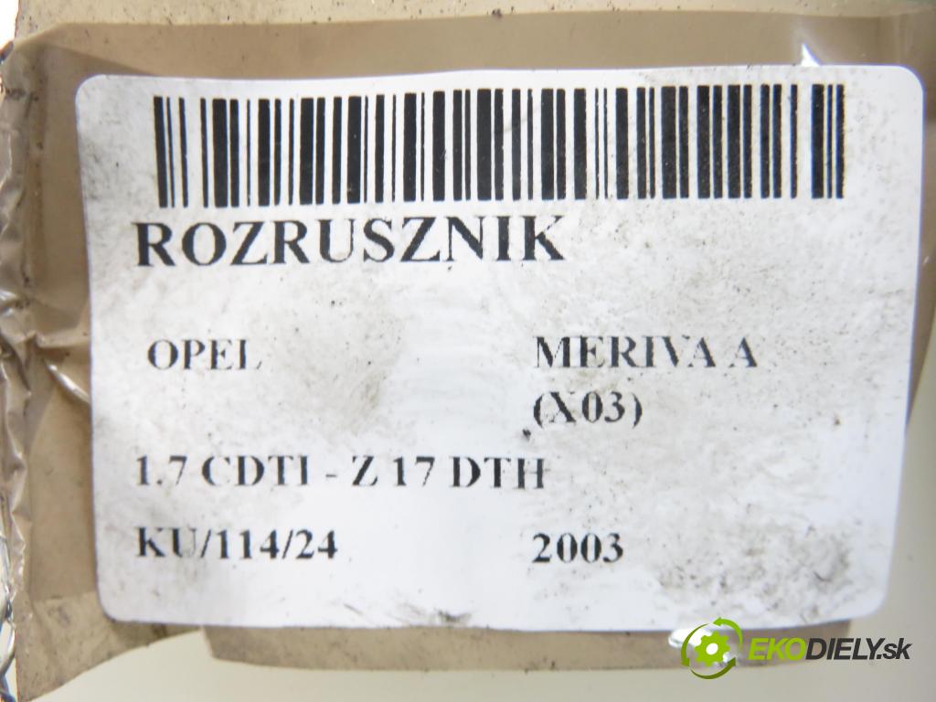 OPEL MERIVA A nadwozie wielkoprzestrzenne (MPV) (X03) MINIVAN 2003 74,00 1.7 CDTI 100 - Z 17 DTH 1686,00 Štartér 8971891181 ; S114829B (Štartéry)