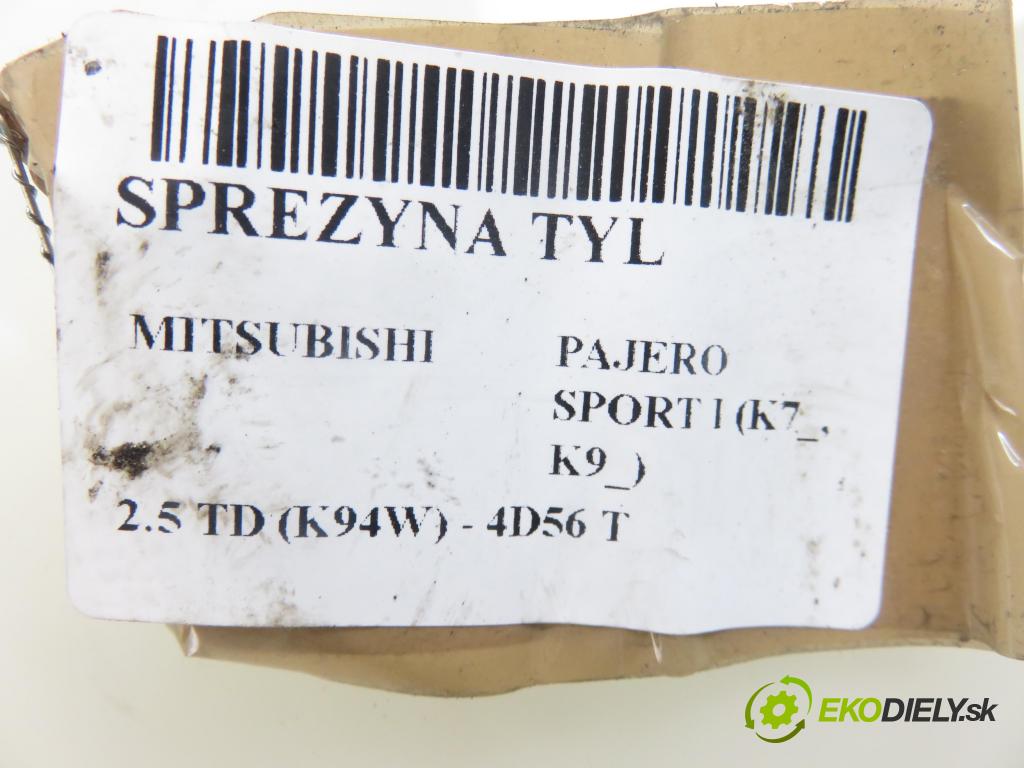 MITSUBISHI PAJERO SPORT I (K7_, K9_) SUV 1999 73,00 2.5 TD (K94W) 99 - 4D56 T 2477,00 Pružina zadné SP3954