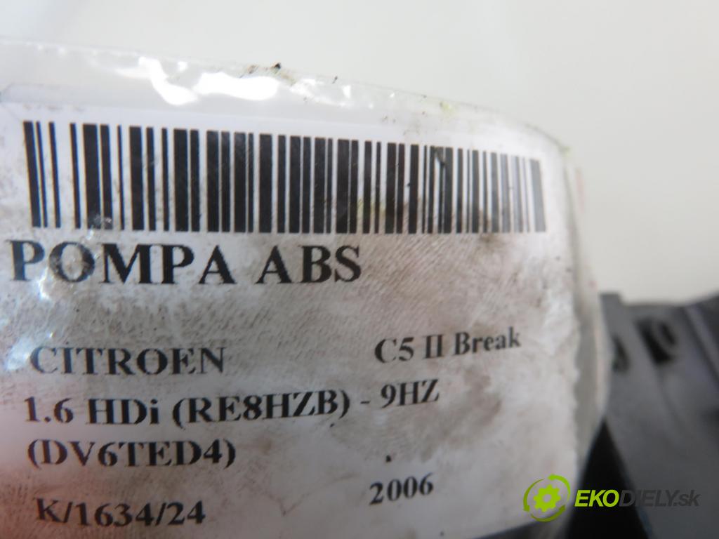 CITROEN C5 II Break (RE_) KOMBI 2006 80,00 1.6 HDi (RE8HZB) - 9HZ (DV6TED4) 1560,00 Pumpa ABS 10096011403 ; 9657061080 (Pumpy ABS)