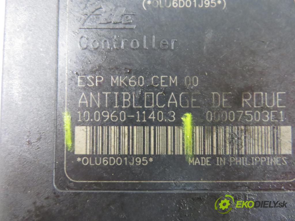 CITROEN C5 II Break (RE_) KOMBI 2006 80,00 1.6 HDi (RE8HZB) - 9HZ (DV6TED4) 1560,00 Pumpa ABS 10096011403 ; 9657061080 (Pumpy ABS)