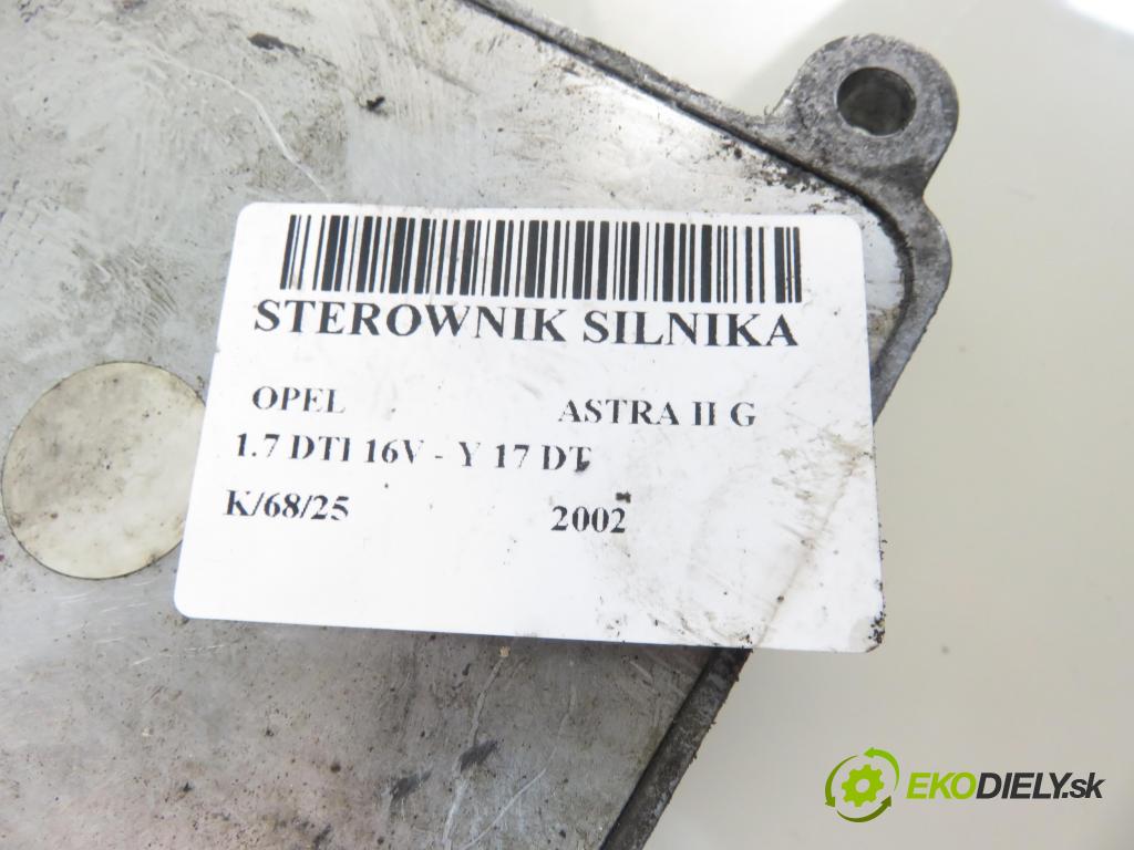 OPEL ASTRA G liftback (T98) HB 2002 55,00 1.7 DTI 16V - Y 17 DT 1686,00 Riadiaca jednotka Motor 16267710 ; 8971891360