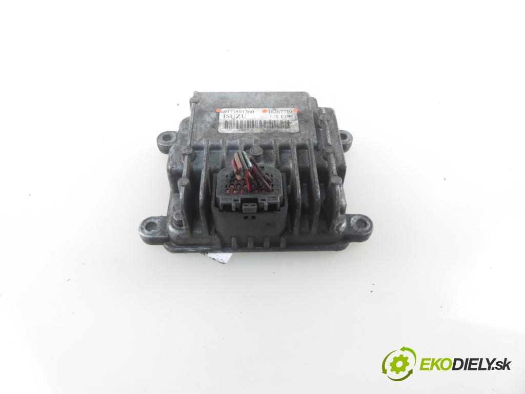OPEL ASTRA G liftback (T98) HB 2002 55,00 1.7 DTI 16V - Y 17 DT 1686,00 Riadiaca jednotka Motor 16267710 ; 8971891360