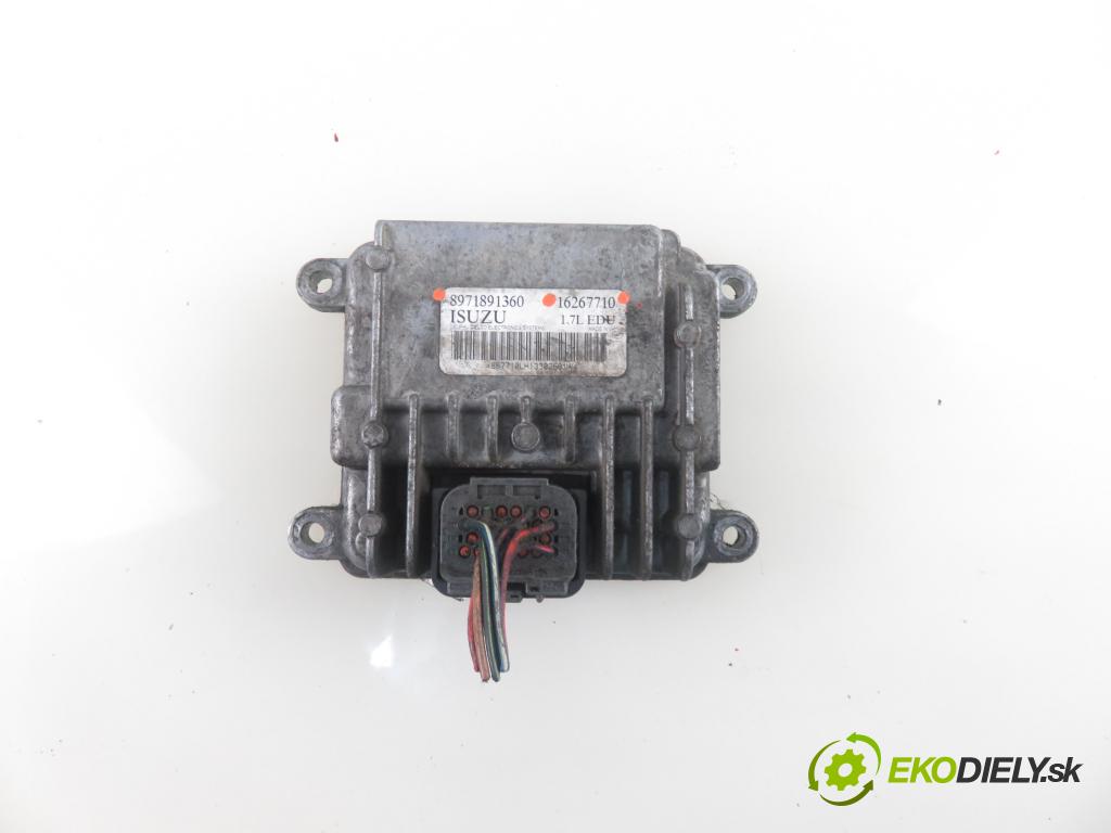 OPEL ASTRA G liftback (T98) HB 2002 55,00 1.7 DTI 16V - Y 17 DT 1686,00 Riadiaca jednotka Motor 16267710 ; 8971891360
