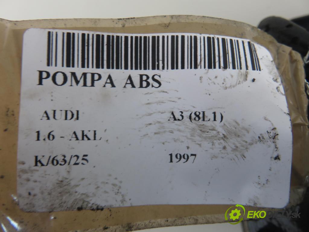 AUDI A3 (8L1) HB 1997 74,00 1.6 - AKL 1595,00 Pumpa ABS 1J0907379 ; 10094603203 ; 1J0614117A (Pumpy ABS)