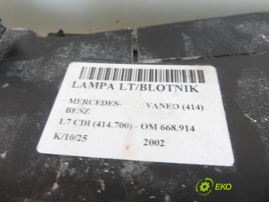 MERCEDES-BENZ VANEO (414) MINIVAN 2002 67,00 1.7 CDI (414.700) - OM 668.914 1689,00 Svetlo ľavé zadné 4148200064
