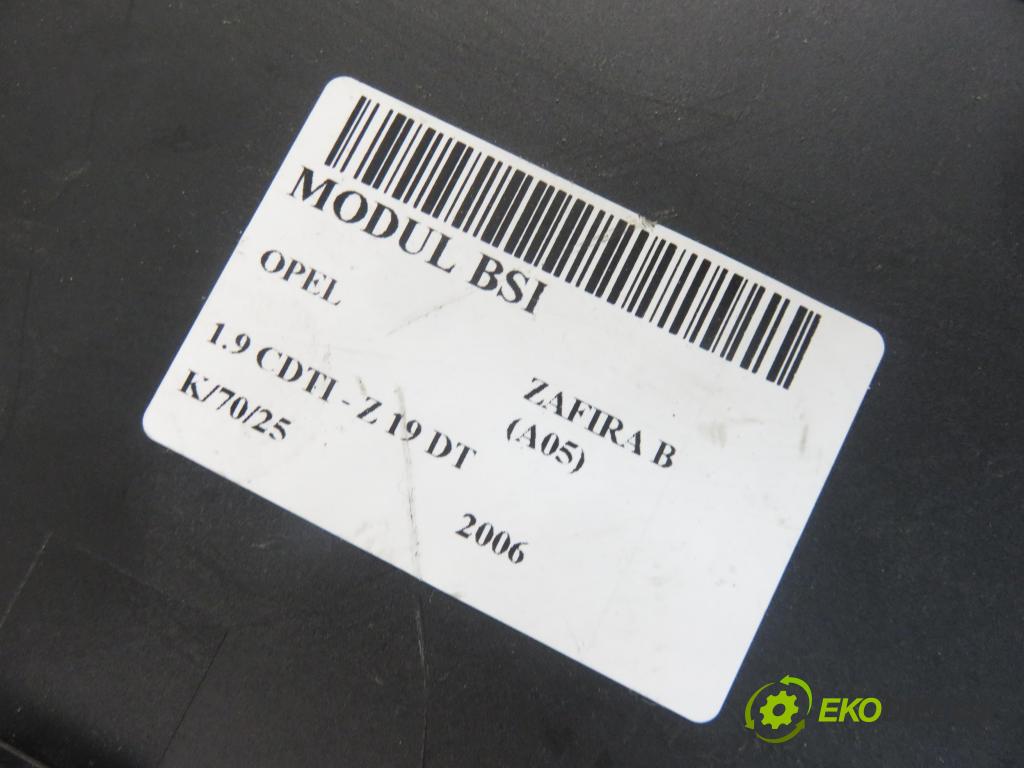 OPEL ZAFIRA B (A05) MINIVAN 2006 88,00 1.9 CDTI 8V 120 - Z 19 DT 1910,00 MODUL BSI 13220831HQ ; 5DK00866953