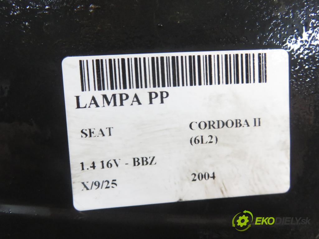 SEAT CORDOBA (6L2) SEDAN 2004 74,00 1.4 16V - BBZ 1390,00 světlo PP 6L1941030