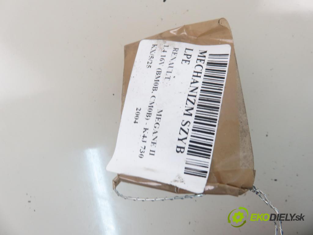 RENAULT MEGANE II (BM0/1_, CM0/1_) HB 2004 72,00 1.4 16V (BM0B, CM0B) - K4J 730 1390,00 mechanismus oken 440726H1