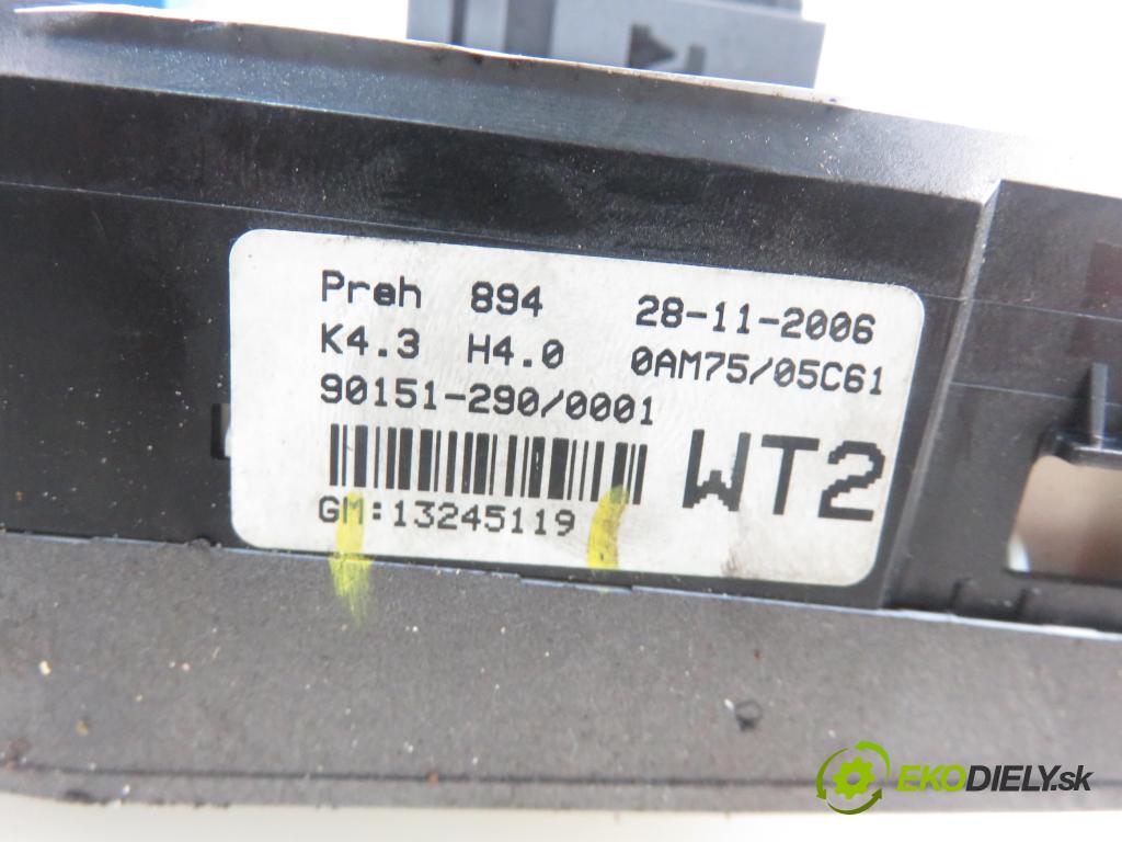 OPEL ZAFIRA B (A05) MINIVAN 2006 88,00 1.9 CDTI 8V 120 - Z 19 DT 1910,00 Panel kúrenia KLIMATRONIK 13245119