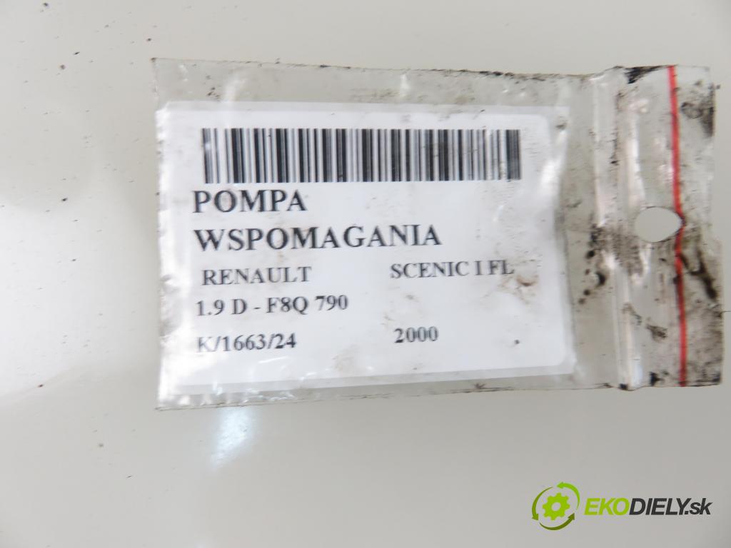 RENAULT SCENIC I (JA0/1_) MINIVAN 2000 47,00 1.9 D - F8Q 790 1870,00 Pumpa servočerpadlo 7700840106 ; 7700840801C ; 26046186 (Servočerpadlá, pumpy riadenia)