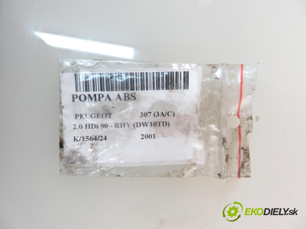 PEUGEOT 307 (3A/C) HB 2001 66,00 2.0 HDi 90 - RHY (DW10TD) 1997,00 Pumpa ABS 0273004562 ; 9643777980 ; 0265216757 (Pumpy ABS)