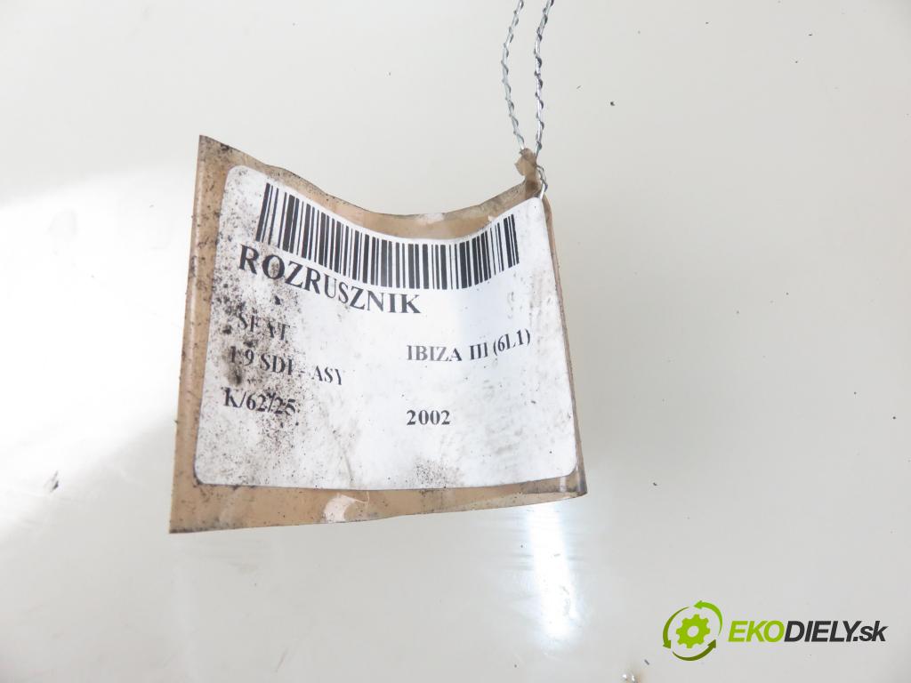 SEAT IBIZA III (6L1) HB 2002 47,00 1.9 SDI - ASY 1896,00 Štartér 02T911023H ; 0001125051 (Štartéry)