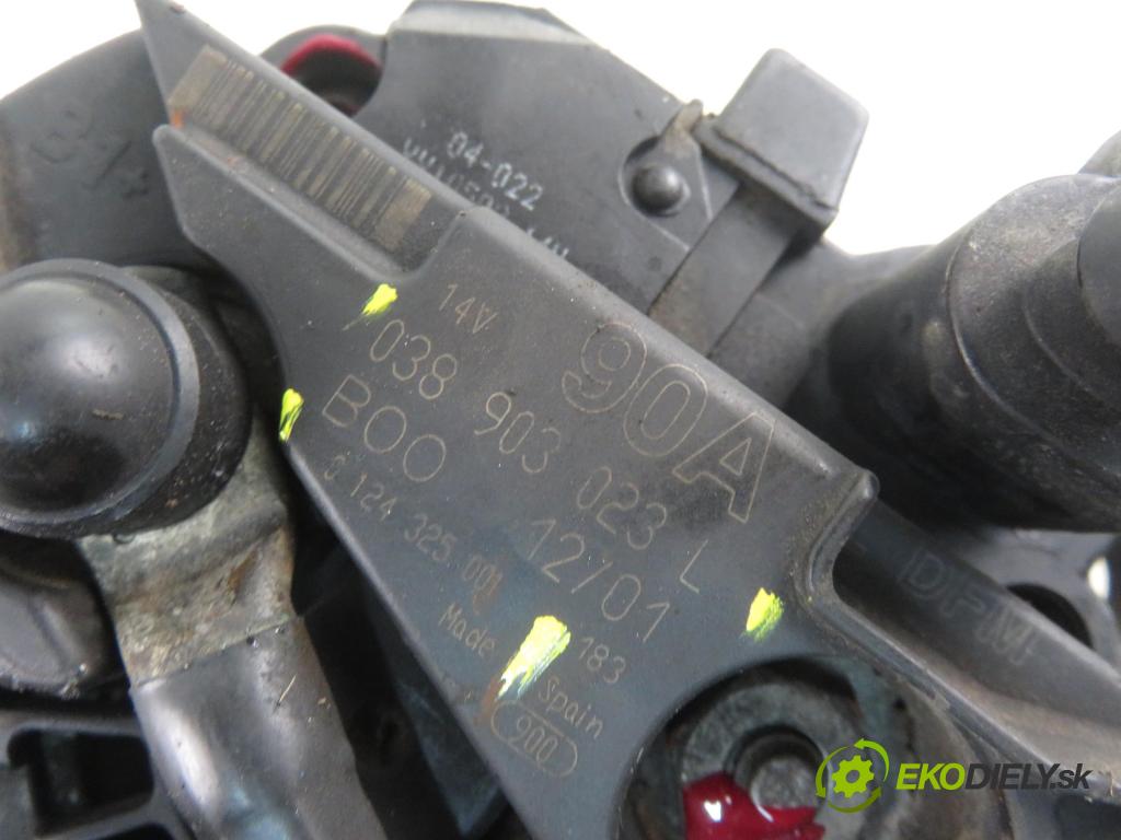 SEAT IBIZA III (6L1) HB 2002 47,00 1.9 SDI - ASY 1896,00 Alternátor 038903023L ; 0124325001 (Alternátory)