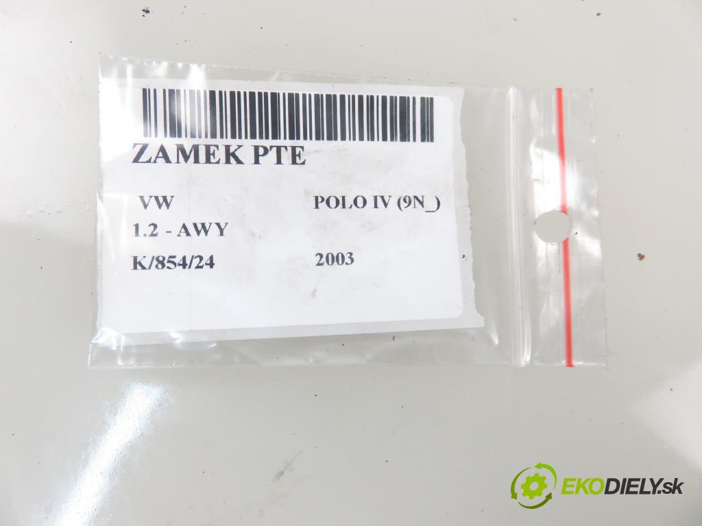 VW POLO (9N_) HB 2003 40,00 1.2 6V 54 - AWY 1198,00 zámok PPE 3B1837016