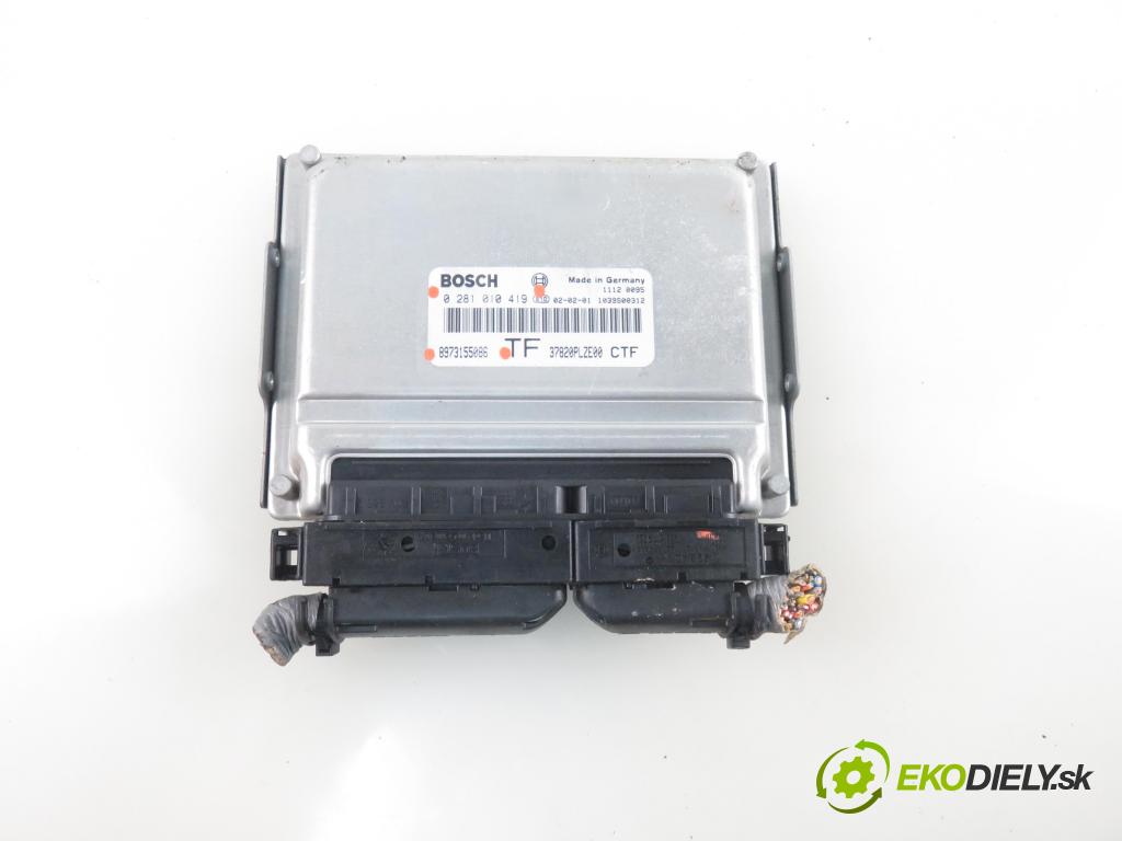 HONDA CIVIC VII Hatchback (EU, EP, EV) HB 2003 74,00 1.7 CTDi 101 - 4EE-2 (Isuzu) 1686,00 Riadiaca jednotka Motor 0281010419 ; 8973155086