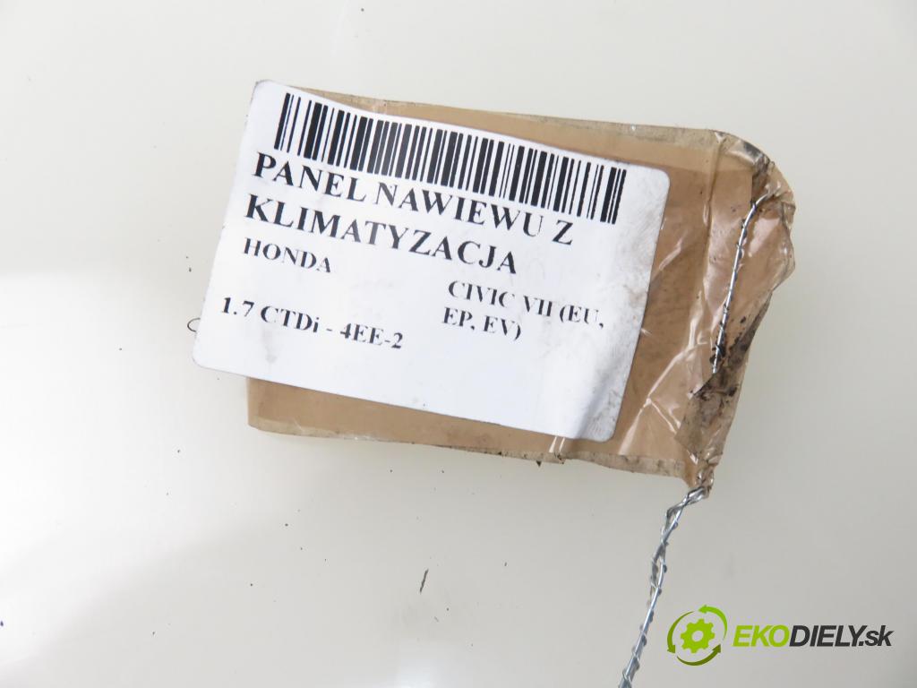 HONDA CIVIC VII Hatchback (EU, EP, EV) HB 2003 74,00 1.7 CTDi 101 - 4EE-2 (Isuzu) 1686,00 Panel kúrenia KLIMATIZACE: 3P26030700