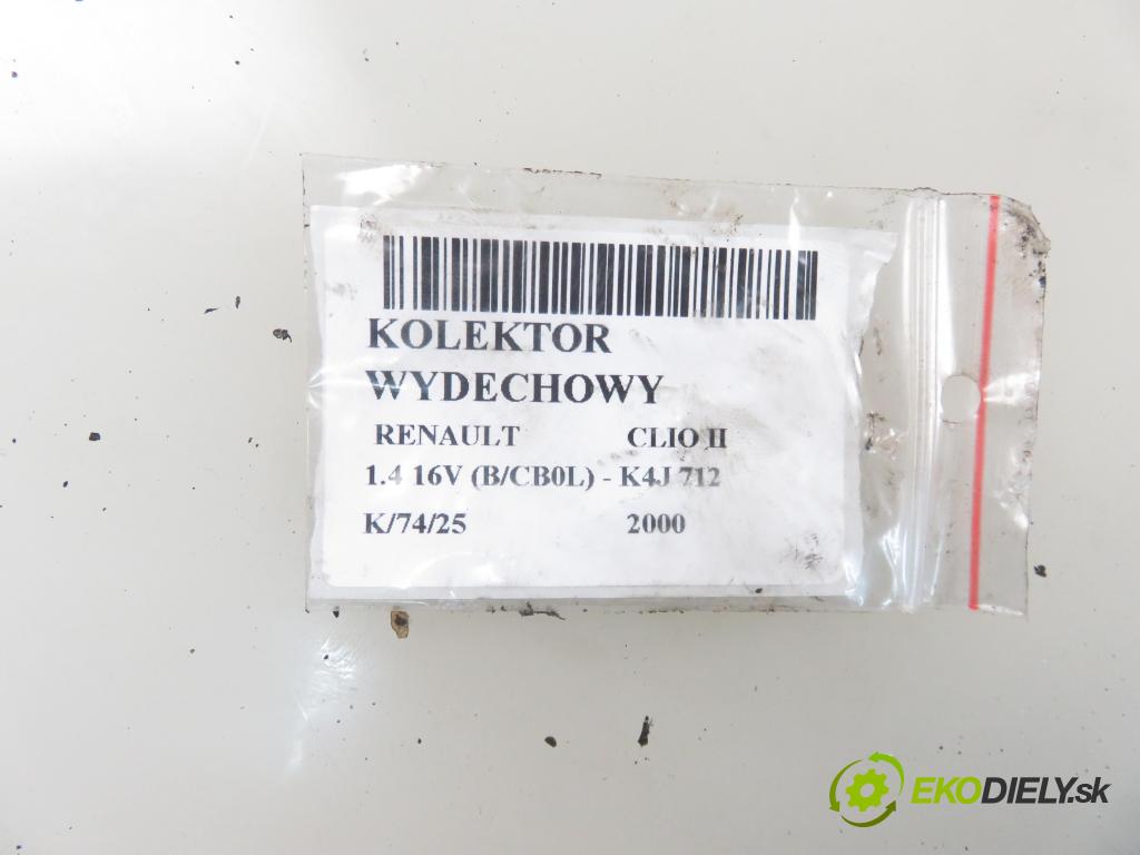 RENAULT CLIO II (BB_, CB_) HB 2000 70,00 1.4 16V 95 - K4J 712 1390,00 potrubí VYČERPAT: 114168 (Výfukové potrubí)