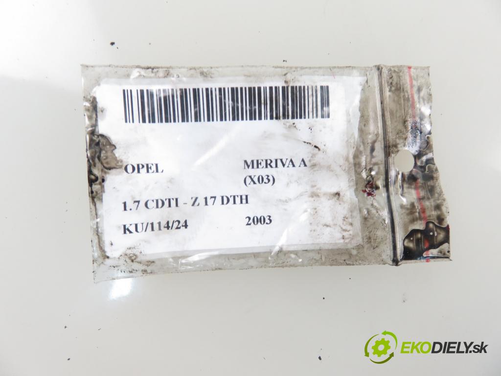 OPEL MERIVA A nadwozie wielkoprzestrzenne (MPV) (X03) MINIVAN 2003 74,00 1.7 CDTI 100 - Z 17 DTH 1686,00 vstrekovač 8973138612 (Vstrekovače)