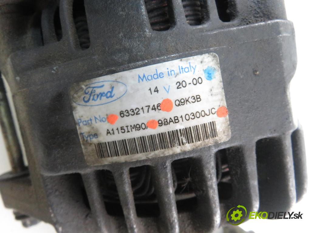 FORD FOCUS Turnier (DNW) KOMBI 2000 66,00 1.8 TDDi 90 - C9DA 1753,00 Alternátor 98AB10300JC ; 63321746 (Alternátory)