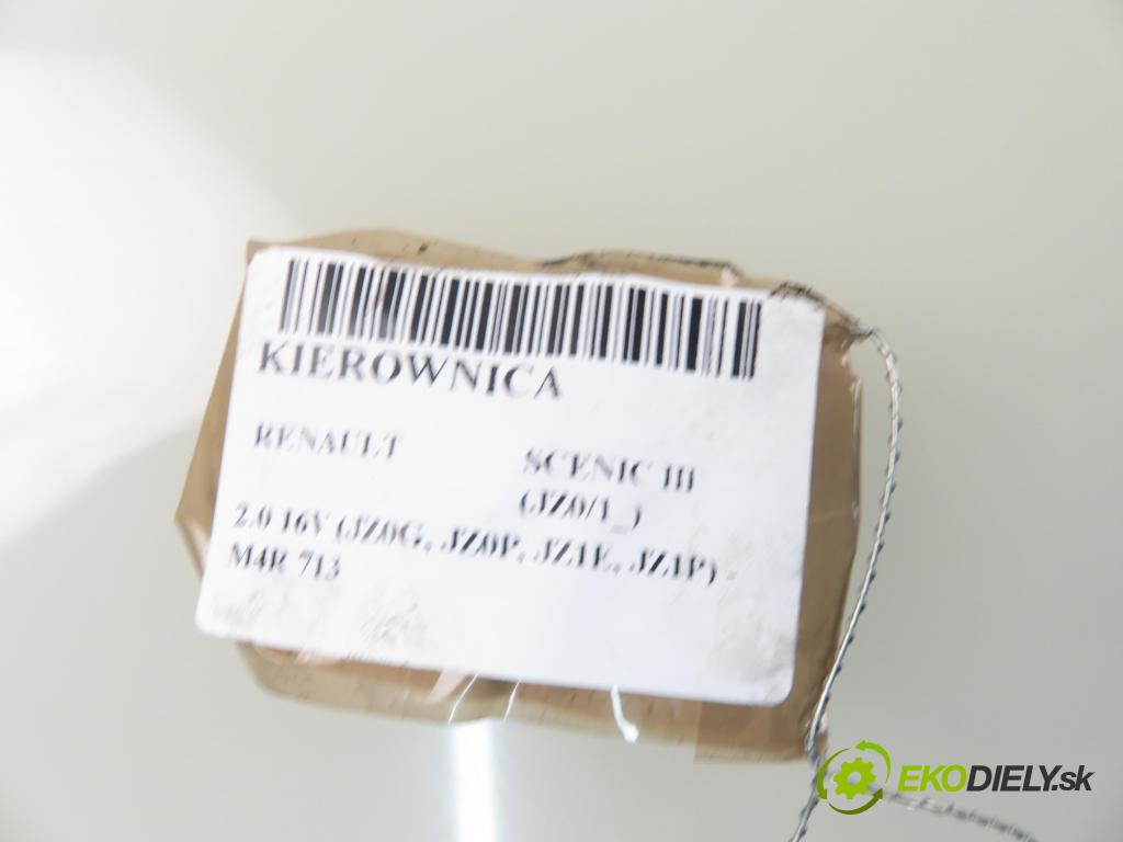 RENAULT SCENIC III (JZ0/1_) MINIVAN 2010 103,00 2.0 16V (JZ0G, JZ0P, JZ1E, JZ1P) - M4R 713 1997,00 Volant 484306712R (Volanty)