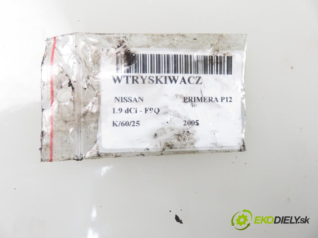 NISSAN PRIMERA (P12) LIFTBACK 2005 85,00 1.9 dCi - F9Q 1870,00 vstrekovač 8200100272 ; 0445110110B (Vstrekovače)