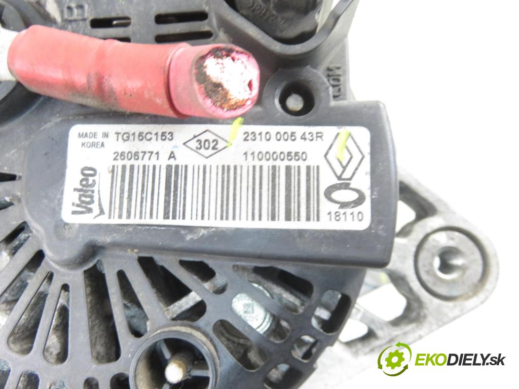 RENAULT SCENIC III (JZ0/1_) MINIVAN 2010 103,00 2.0 16V (JZ0G, JZ0P, JZ1E, JZ1P) - M4R 713 1997,00 Alternátor 231000543R (Alternátory)