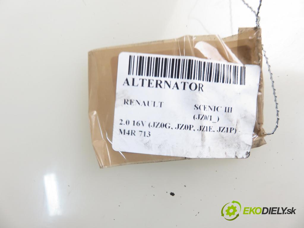 RENAULT SCENIC III (JZ0/1_) MINIVAN 2010 103,00 2.0 16V (JZ0G, JZ0P, JZ1E, JZ1P) - M4R 713 1997,00 Alternátor 231000543R (Alternátory)