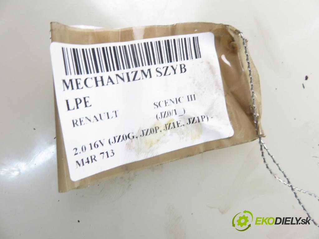 RENAULT SCENIC III (JZ0/1_) MINIVAN 2010 103,00 2.0 16V (JZ0G, JZ0P, JZ1E, JZ1P) - M4R 713 1997,00 mechanismus oken 807319718R ; 3L75H6A0