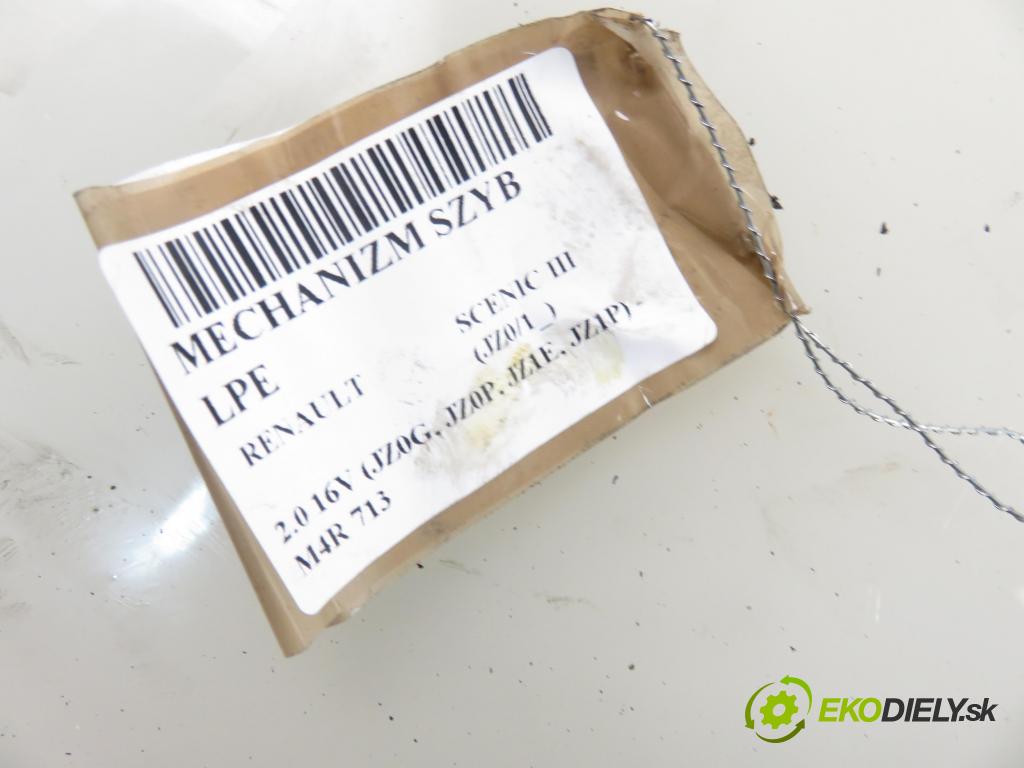 RENAULT SCENIC III (JZ0/1_) MINIVAN 2010 103,00 2.0 16V (JZ0G, JZ0P, JZ1E, JZ1P) - M4R 713 1997,00 mechanismus oken 807319718R ; 3L75H6A0