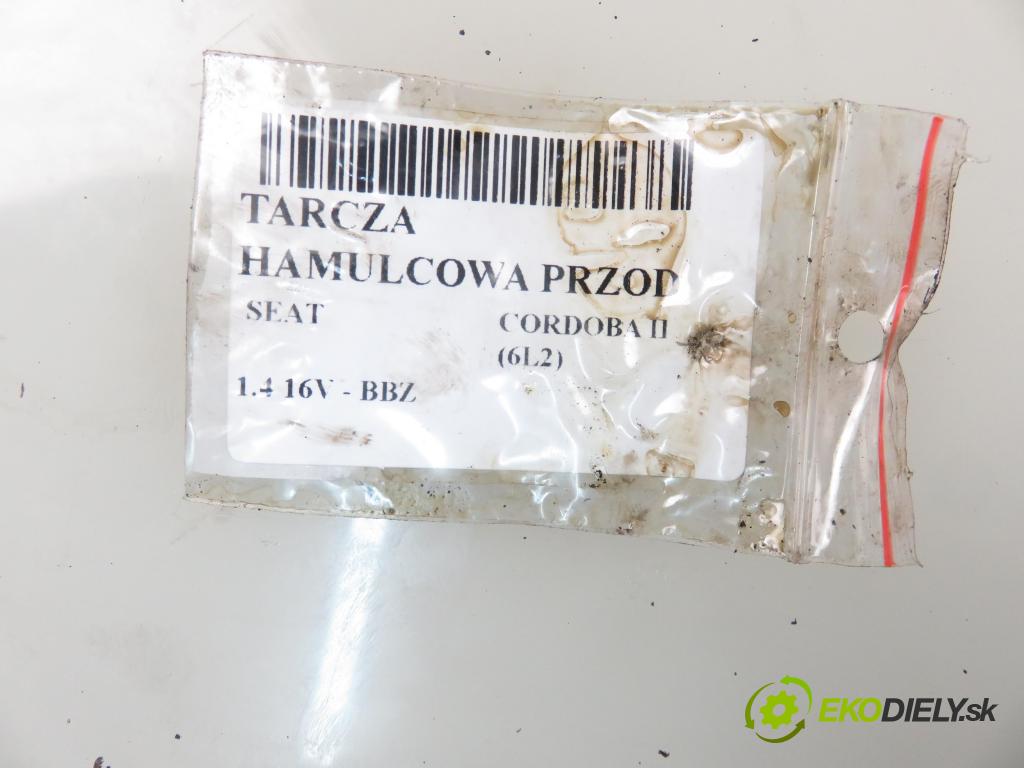 SEAT CORDOBA (6L2) SEDAN 2004 74,00 1.4 16V - BBZ 1390,00 Lamela kotúč brzdová predný