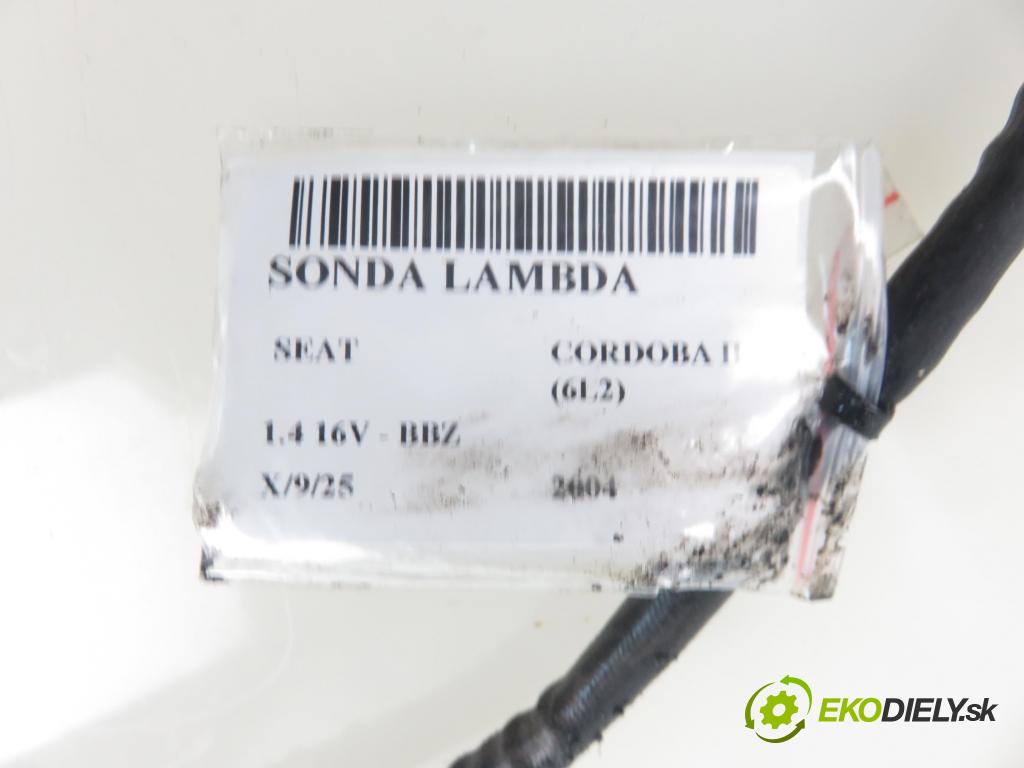SEAT CORDOBA (6L2) SEDAN 2004 74,00 1.4 16V - BBZ 1390,00 sonda lambda LZA11V2 (Lambda sondy)