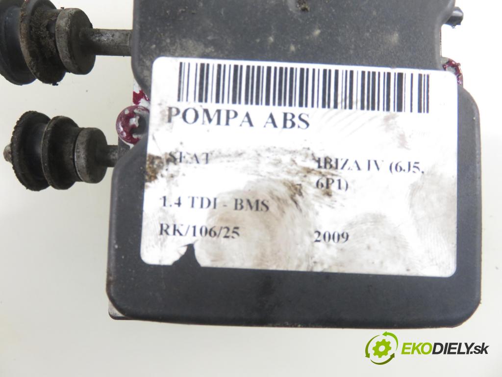 SEAT IBIZA IV (6J5, 6P1) HB 2009 59,00 1.4 TDI - BMS 1422,00 pumpa ABS 0265800729 ; 6R0614117 ; 6R0907379 (Pumpy brzdové)