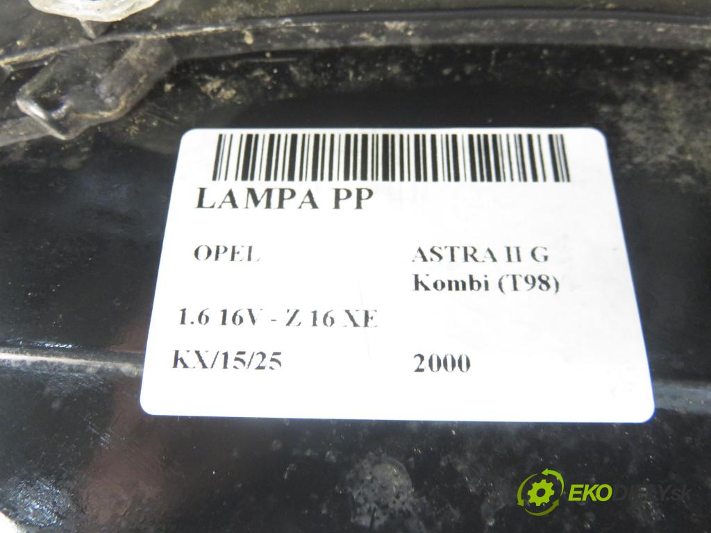 OPEL ASTRA G Kombi (T98) KOMBI 2000 74,00 1.6 16V - Z 16 XE 1598,00 světlo PP