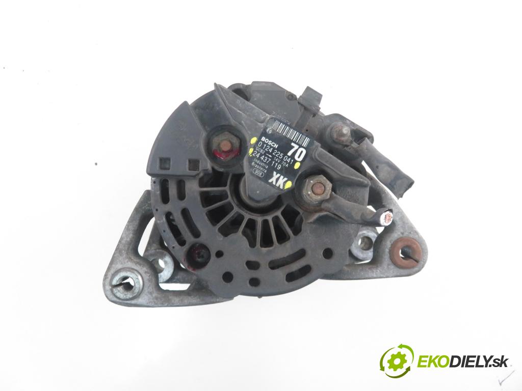 OPEL AGILA (A) (H00) HB 2004 55,00 1.2 16V - Z 12 XE 1199,00 Alternátor 24437119 ; 24437119XK ; 0124225041 (Alternátory)