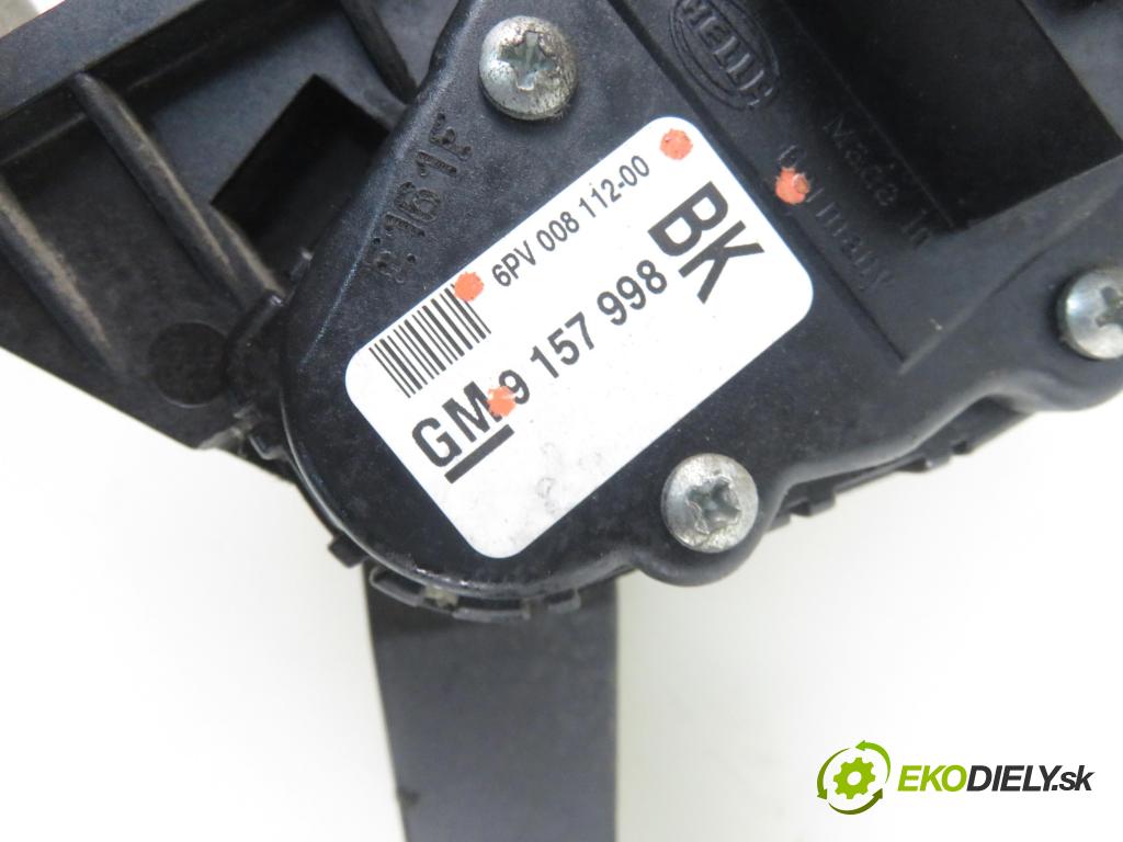 OPEL ASTRA G Kombi (T98) KOMBI 2000 74,00 1.6 16V - Z 16 XE 1598,00 Potenciometer plynu 9157998BK ; 6PV00811200 (Pedále)