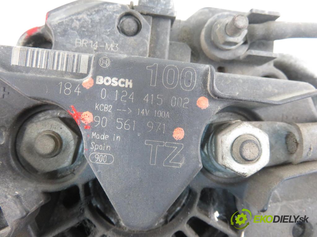 OPEL ASTRA G Kombi (T98) KOMBI 2000 74,00 1.6 16V - Z 16 XE 1598,00 Alternátor 0124415002 ; 90561971 (Alternátory)