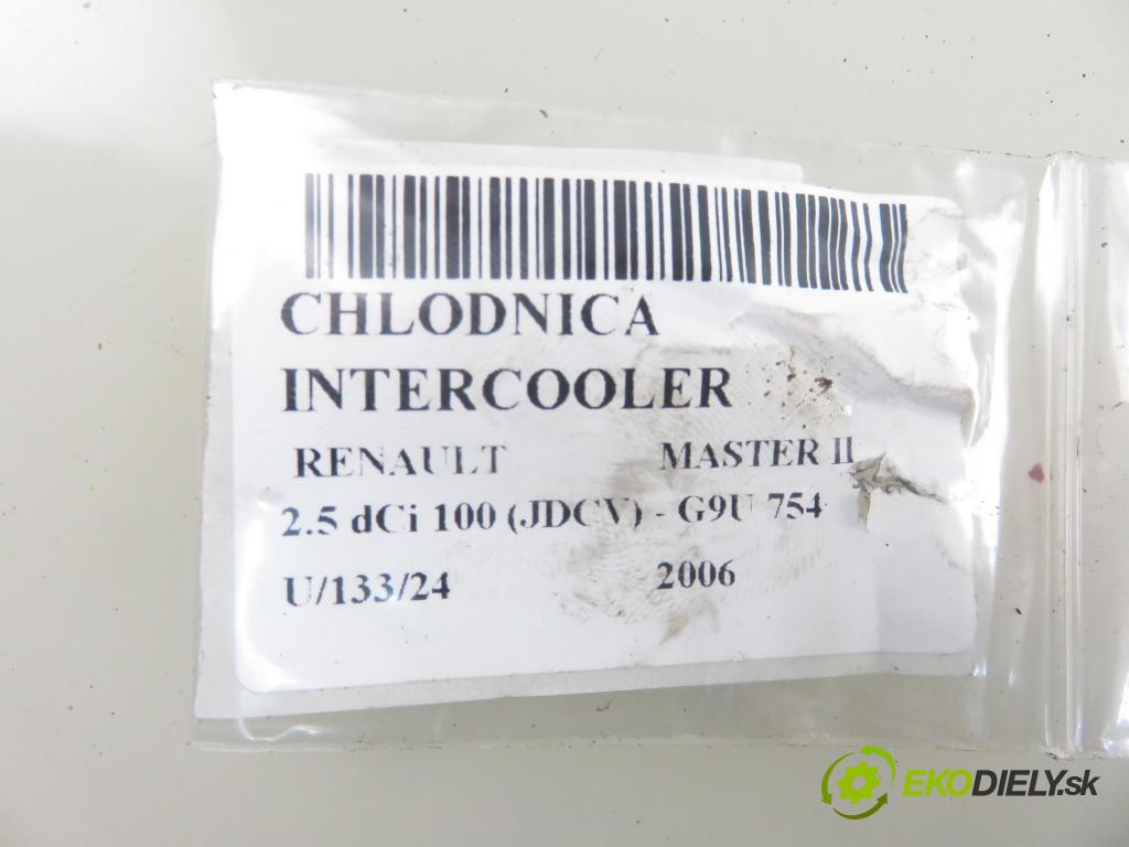 RENAULT MASTER II Autobus (JD) BUS 2006 0,00 2.5 dCi 100 (JDCV) - G9U 754 2464,00 chladič intercooler 