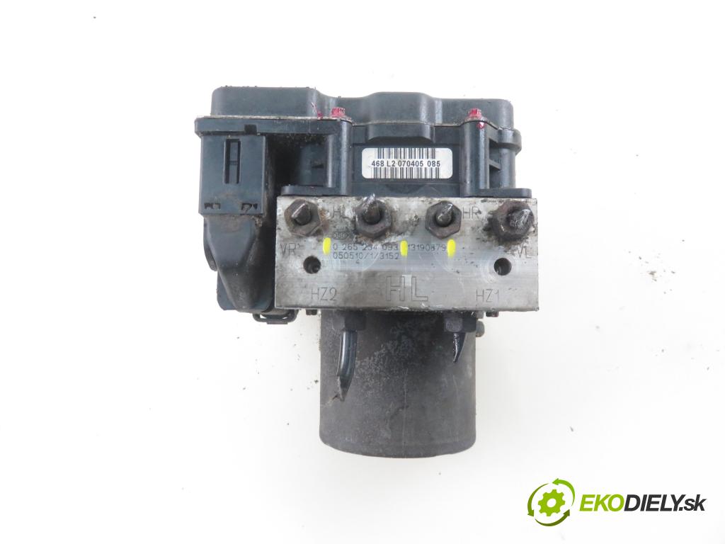 OPEL MERIVA A nadwozie wielkoprzestrzenne (MPV) (X03) MINIVAN 2005 74,00 1.6 16V - Z 16 XE 1598,00 Pumpa ABS 13190879 ; 0265234093 ; 0265950350 (Pumpy ABS)