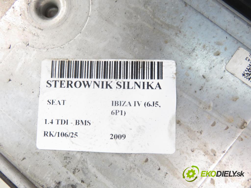 SEAT IBIZA IV (6J5, 6P1) HB 2009 59,00 1.4 TDI - BMS 1422,00 Riadiaca jednotka Motor 045906013AB ; 0281015433